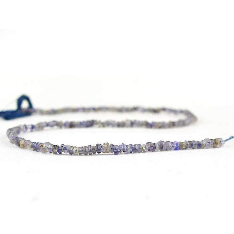 gemsmore:Natural Blue Tanzanite Drilled Beads Strand - Faceted
