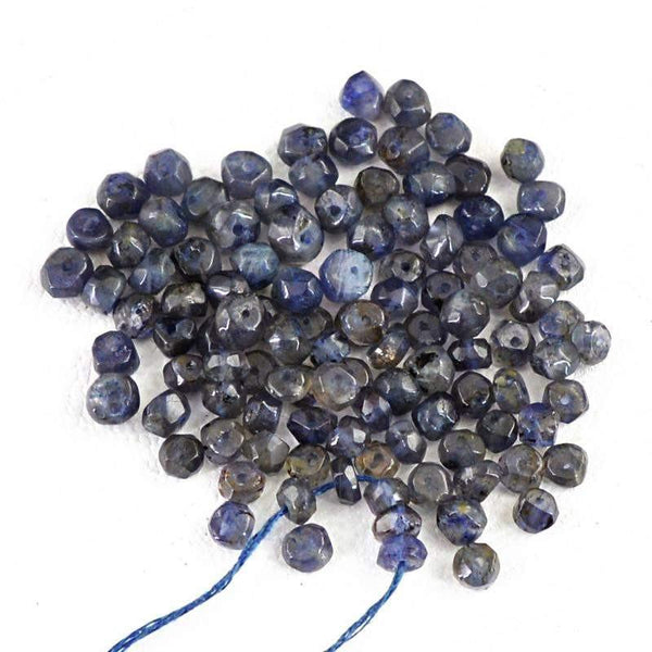 gemsmore:Natural Blue Tanzanite Faceted Beads Lot