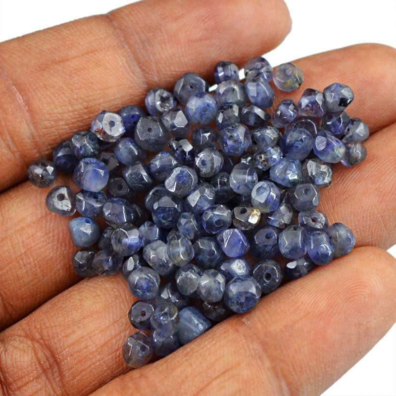 gemsmore:Natural Blue Tanzanite Faceted Beads Lot