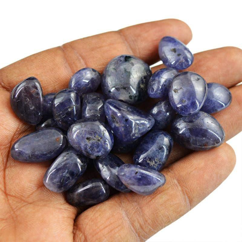 gemsmore:Natural Blue Tanzanite Untreated Beads Lot