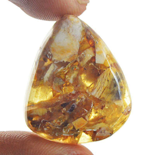 gemsmore:Natural Brecciated Mookaite Pear Shape Gemstone