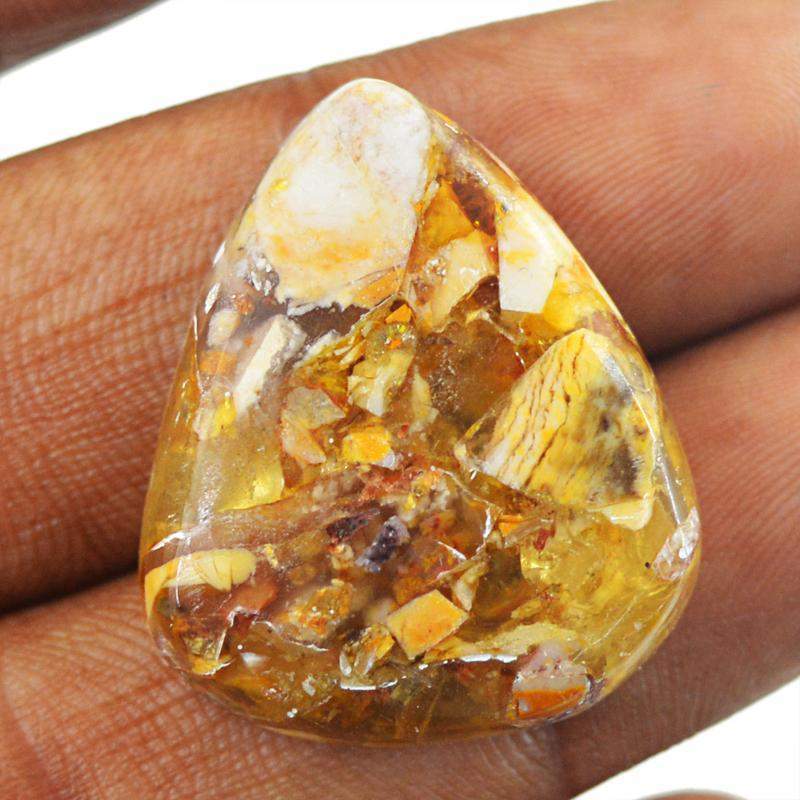 gemsmore:Natural Brecciated Mookaite Pear Shape Gemstone