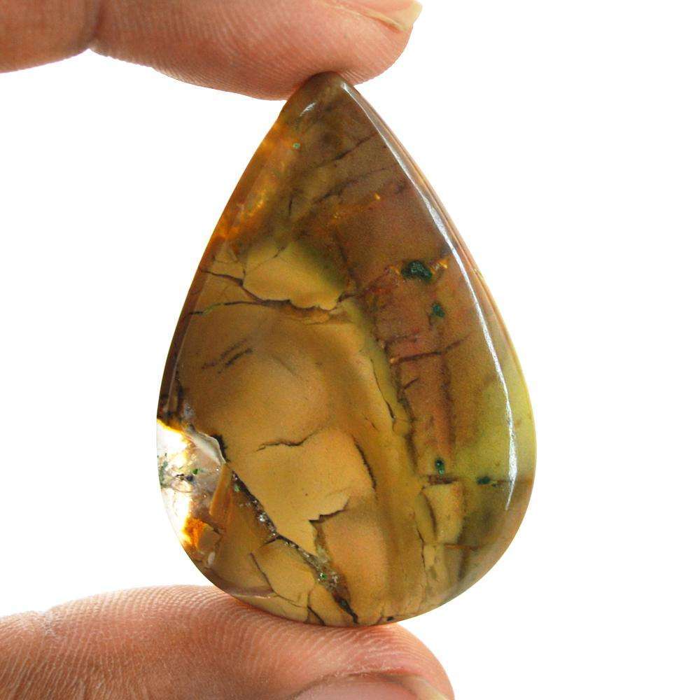 gemsmore:Natural Brecciated Mookaite Pear Shape Untreated Loose Gemstone