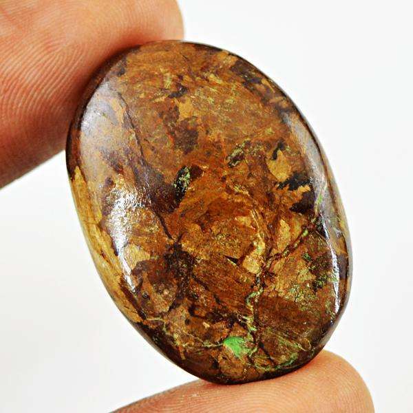 gemsmore:Natural Bronzite Oval Shape Untreated Loose Gemstone