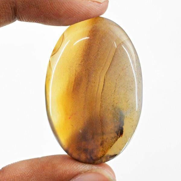 gemsmore:Natural Brown Onyx Real Healing Palm Gemstone