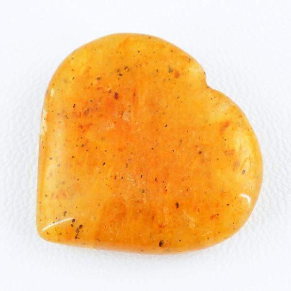 gemsmore:Natural Carved Heart Shape Orange Aventurine Gemstone