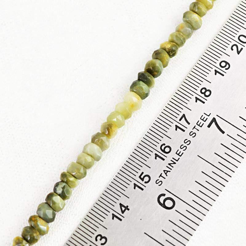 gemsmore:Natural Cat's Eye Drilled Faceted Beads Strand