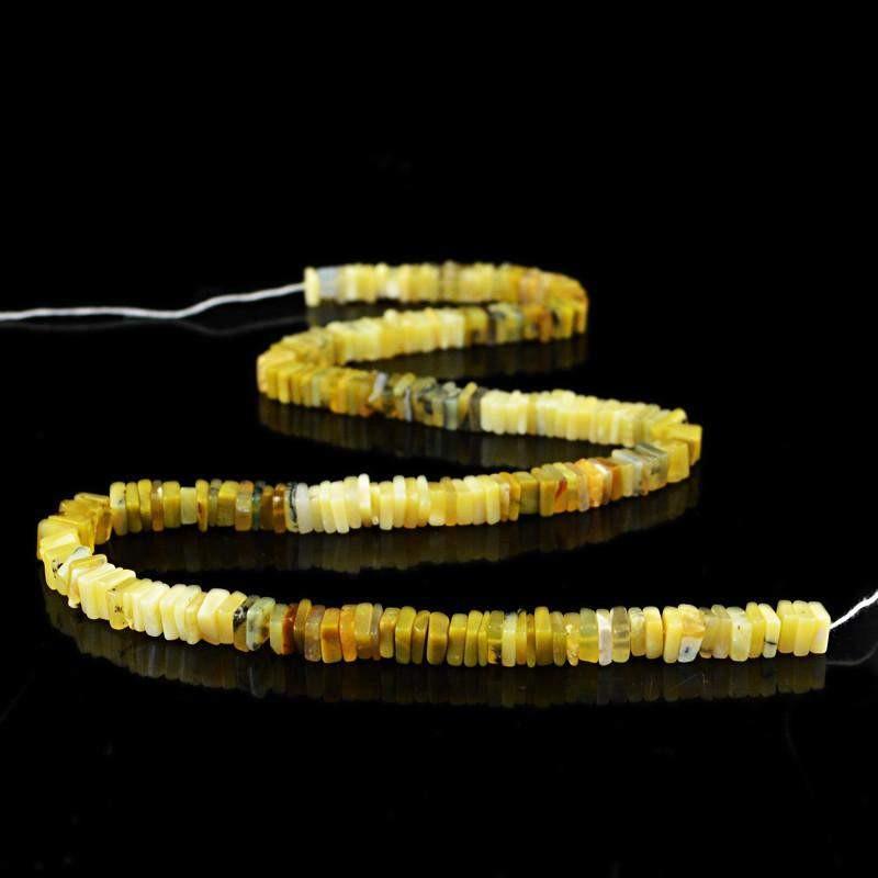 gemsmore:Natural Cat's Eye Drilled Untreated Beads Strand