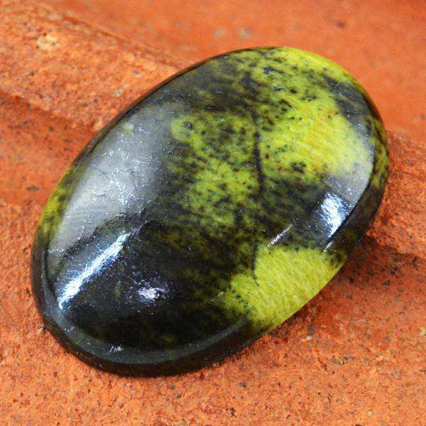 gemsmore:Natural Cheetah Jasper Oval Shape Untreated Loose Gemstone