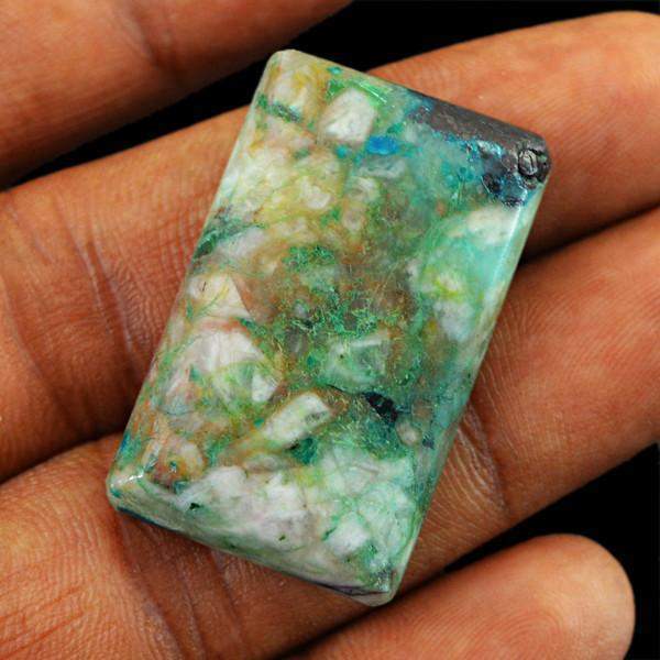 gemsmore:Natural Chrysophrase Rectangular Shape Gemstone