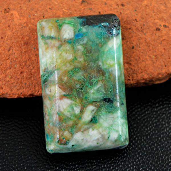 gemsmore:Natural Chrysophrase Rectangular Shape Gemstone