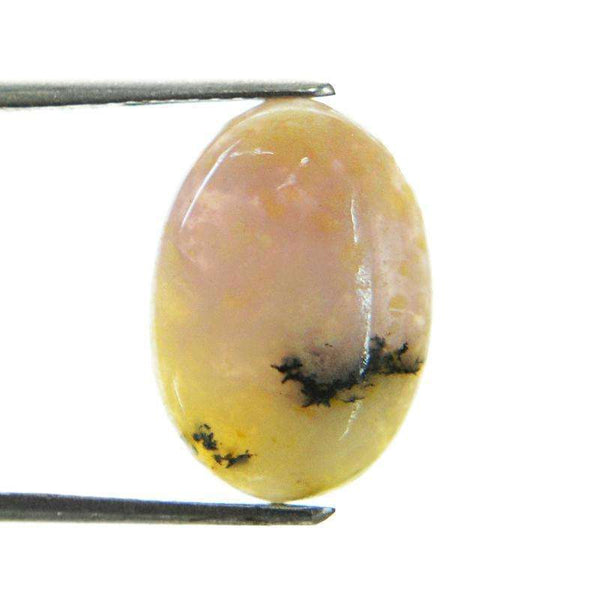gemsmore:Natural Dendrite Opal Oval Shape Untreated Loose Gemstone