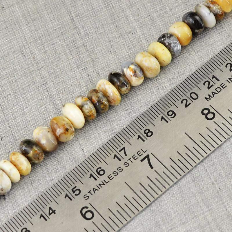 gemsmore:Natural Dendrite Opal Round Shape Beads Strand