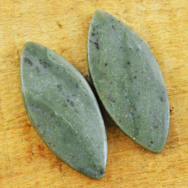 gemsmore:Natural Dendrite Opal Untreated Loose Gemstone Pair