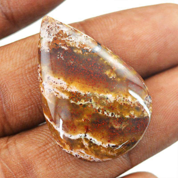 gemsmore:Natural Desert Jasper Pear Shape Loose Gemstone
