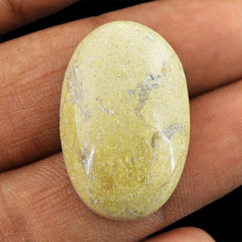 gemsmore:Natural Desert Jasper Untreated Oval Shape Loose Gemstone