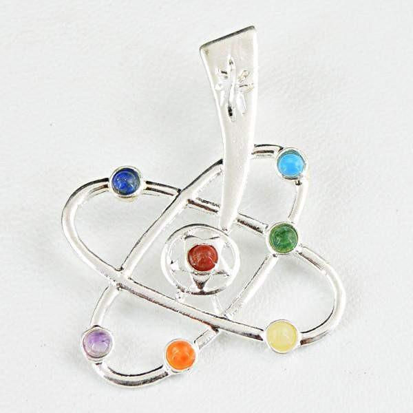 gemsmore:Natural Designer Seven Chakra Healing Pendant