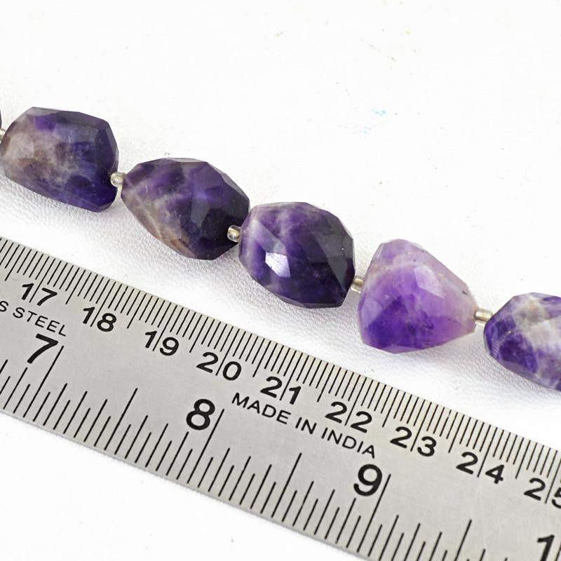 gemsmore:Natural Drilled Bi-Color Amethyst Beads Strand