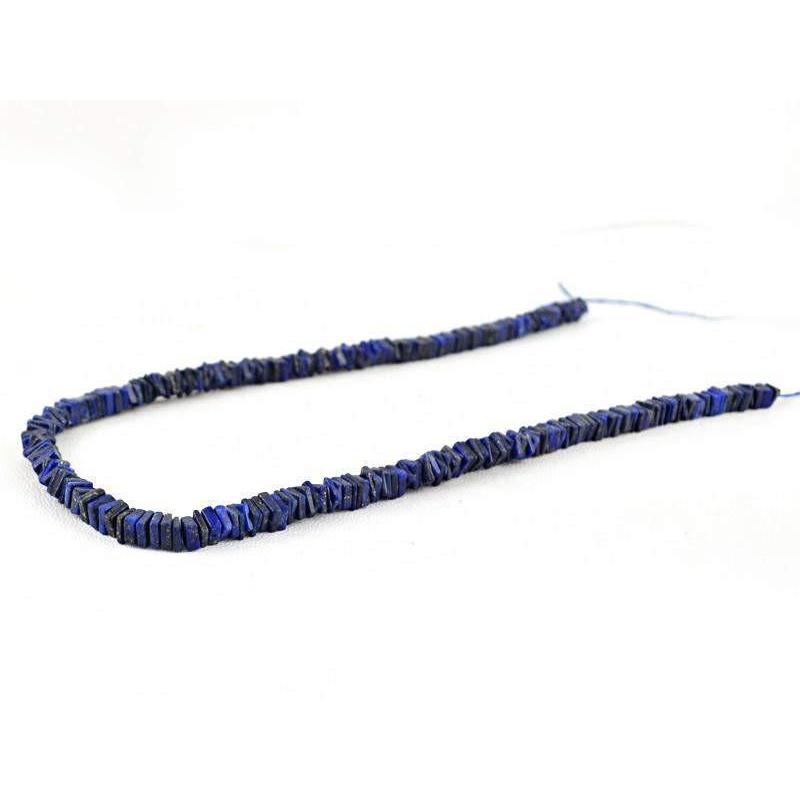 gemsmore:Natural Drilled Blue Lapis Lazuli Beads Strand