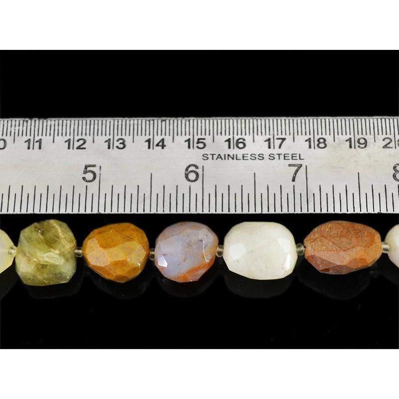 gemsmore:Natural Drilled Faceted Multi Gemstone Beads Strand