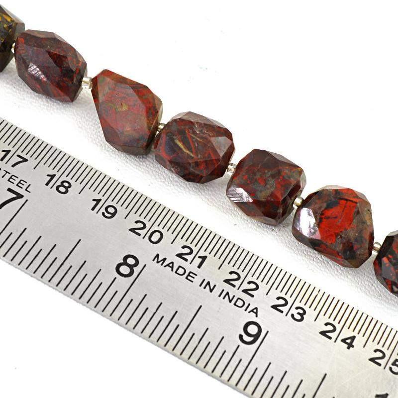 gemsmore:Natural Drilled Iron Tiger Eye Beads Strand