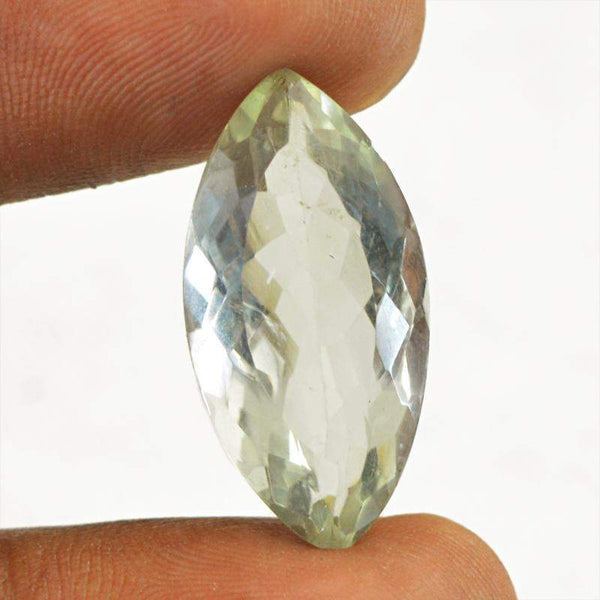 gemsmore:Natural Faceted Green Amethyst Untreated Gemstone