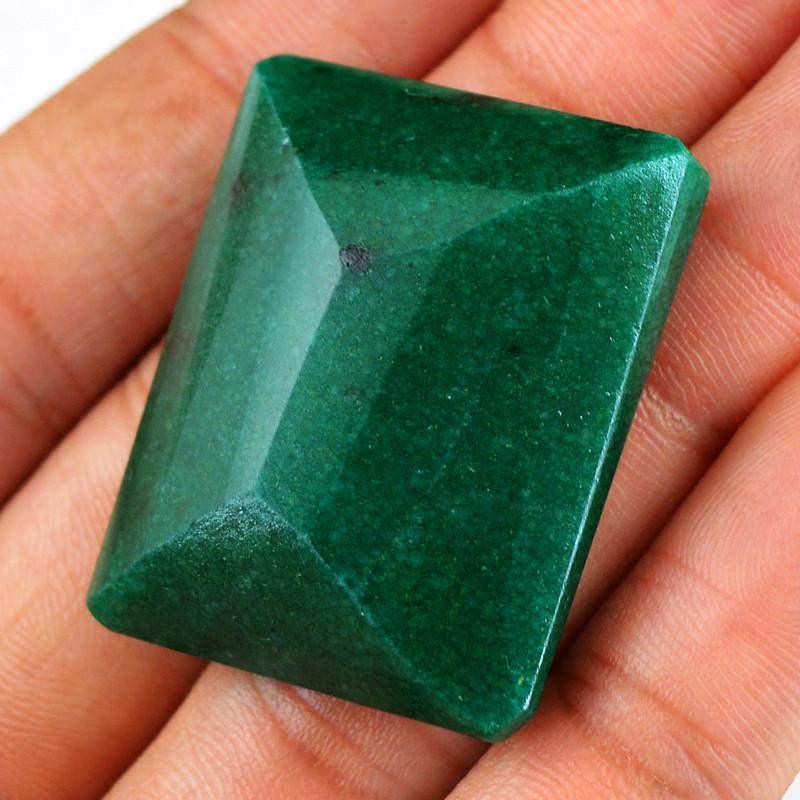 gemsmore:Natural Faceted Green Emerald Gemstone