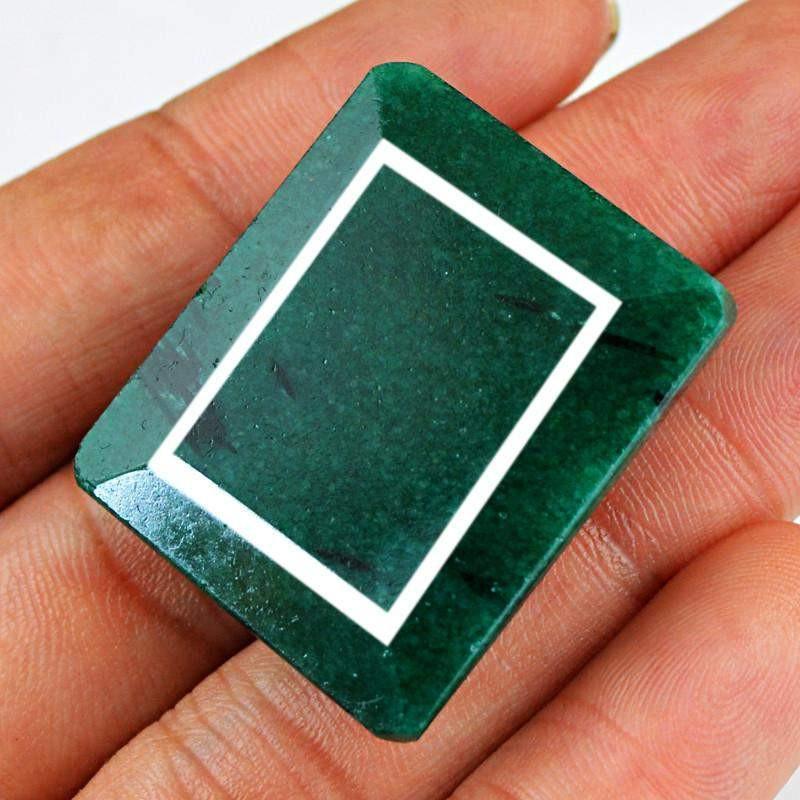 gemsmore:Natural Faceted Green Emerald Gemstone