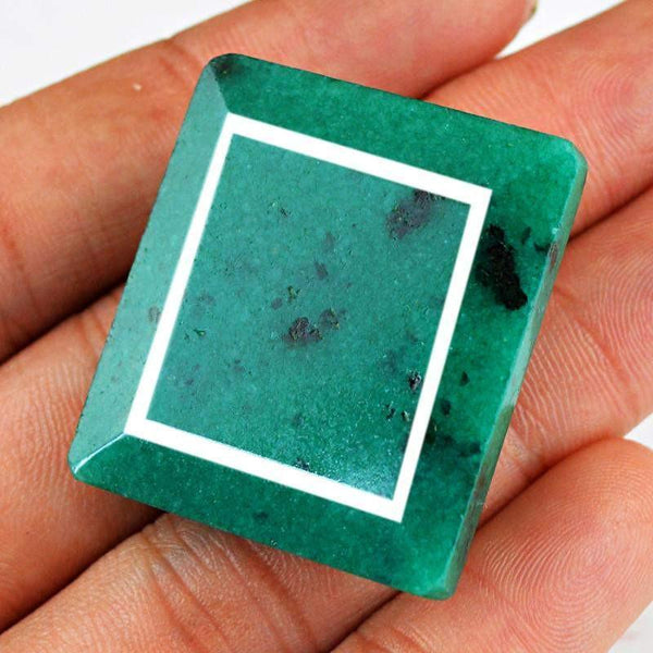 gemsmore:Natural Faceted Green Emerald Gemstone
