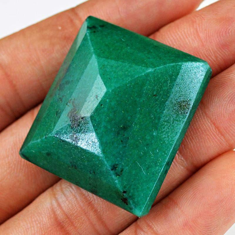 gemsmore:Natural Faceted Green Emerald Gemstone