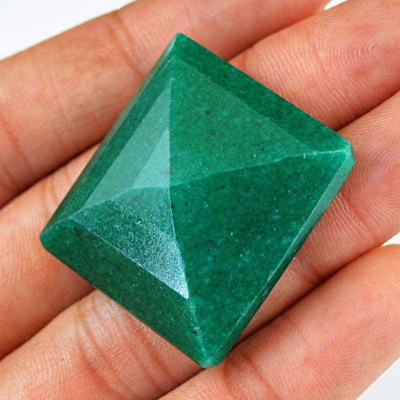 gemsmore:Natural Faceted Green Emerald Gemstone