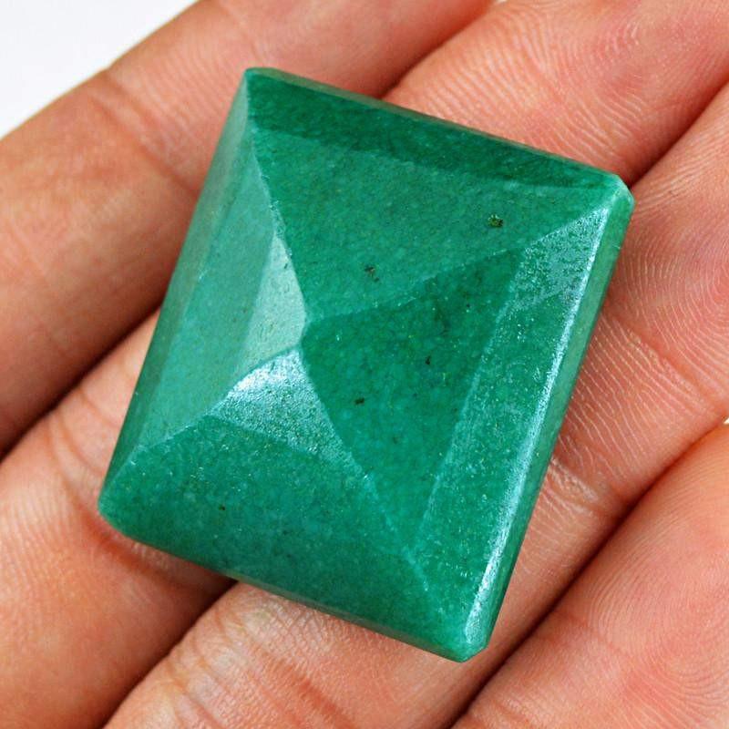 gemsmore:Natural Faceted Green Emerald Gemstone