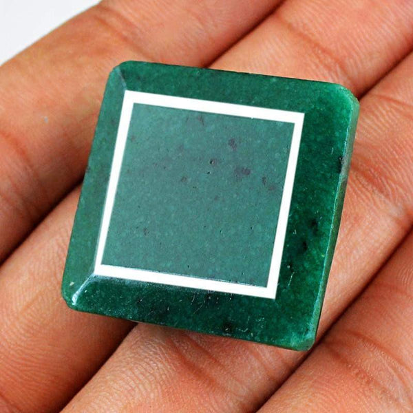 gemsmore:Natural Faceted Green Emerald Loose Gemstone