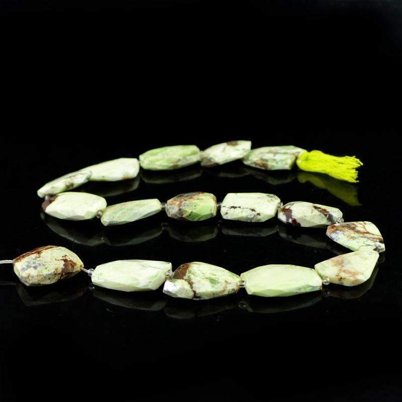 gemsmore:Natural Faceted Picasso Jasper Beads Strand - Drilled