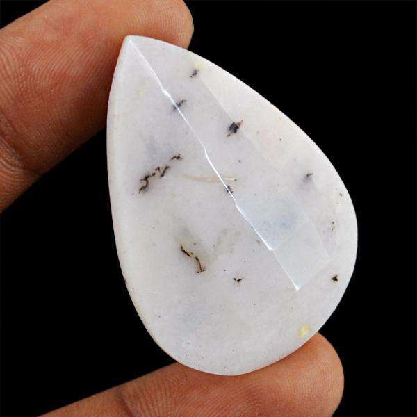 gemsmore:Natural Faceted Pink Australian Opal Pear Shape Loose Gemstone