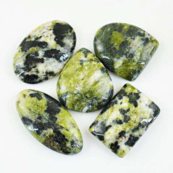 gemsmore:Natural Forest Green Jasper Loose Gemstone Lot