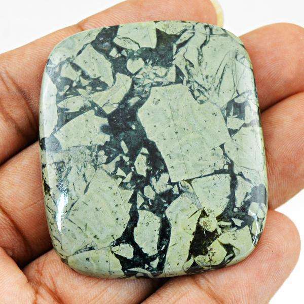 gemsmore:Natural Forest Green Jasper Untreated Loose Gemstone