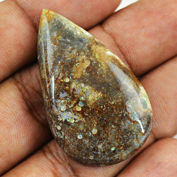 gemsmore:Natural Galaxy Jasper Pear Shape Loose Gemstone