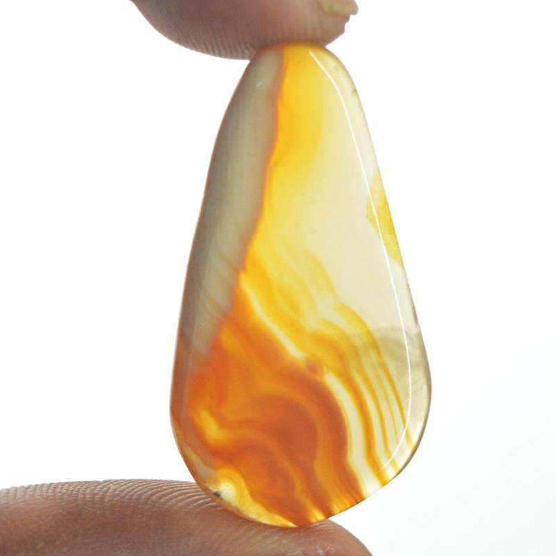 gemsmore:Natural Genuine Yellow Onyx Loose Gemstone