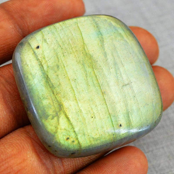 gemsmore:Natural Golden Color Flash Labradorite Gemstone