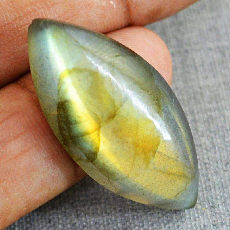 gemsmore:Natural Golden Flash Labradorite Gemstone - Loose Unheated