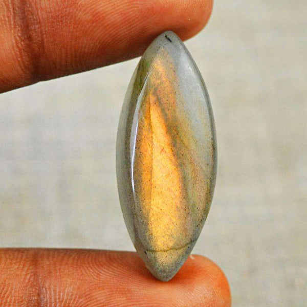 gemsmore:Natural Golden Flash Labradorite Gemstone - Loose Untreated