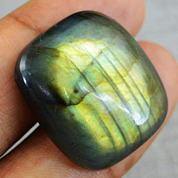 gemsmore:Natural Golden Flash Labradorite Gemstone Loose Untreated