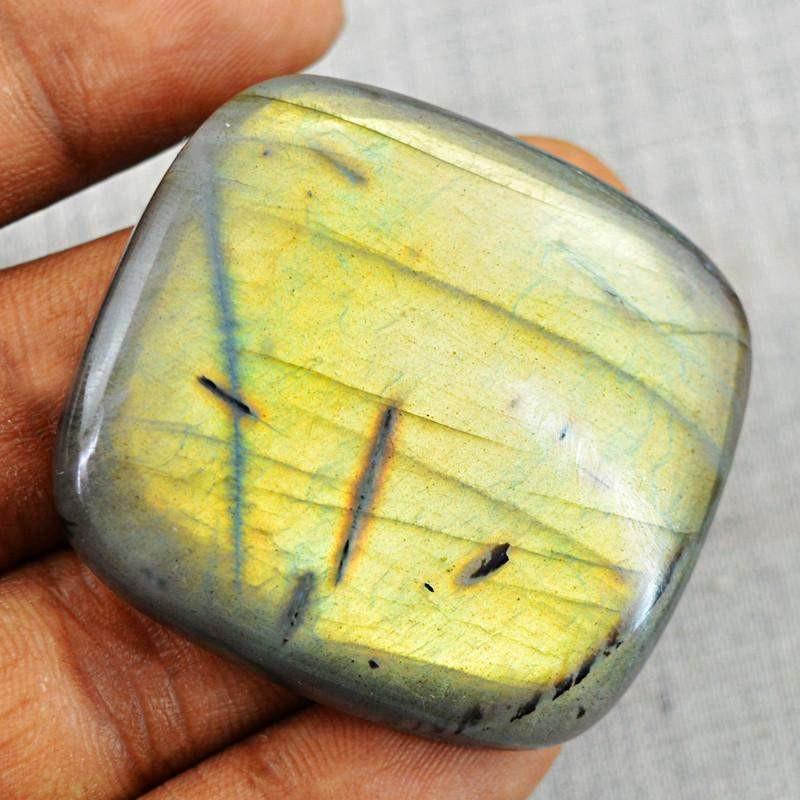 gemsmore:Natural Golden Flash Labradorite Gemstone