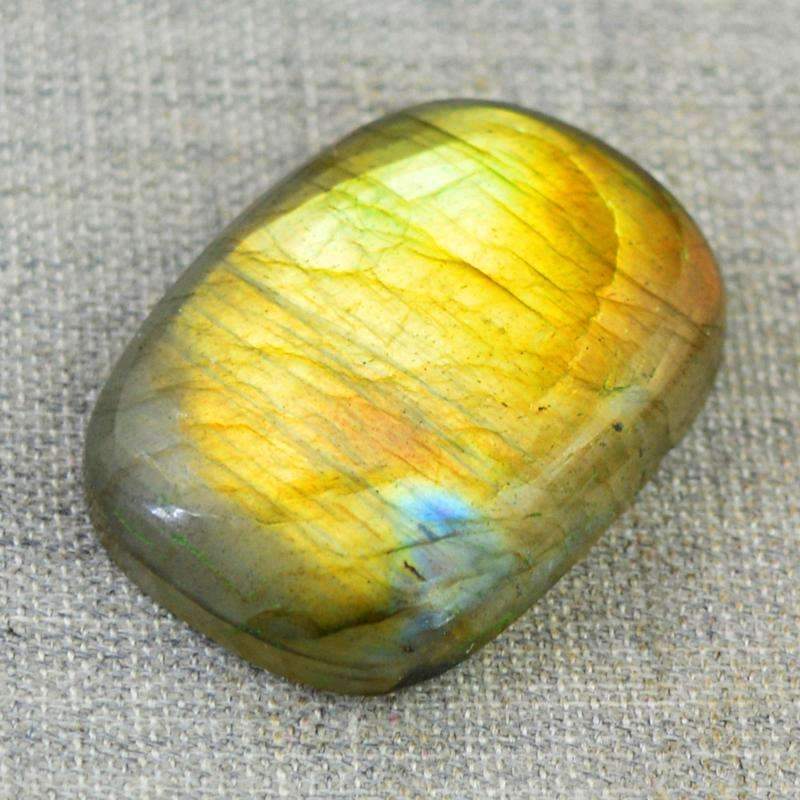 gemsmore:Natural Golden Flash Labradorite Gemstone