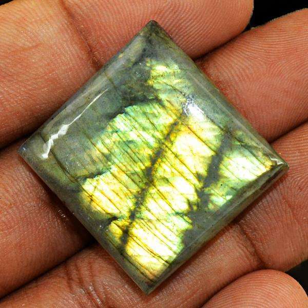 gemsmore:Natural Golden Flash Labradorite Untreated Loose Gemstone