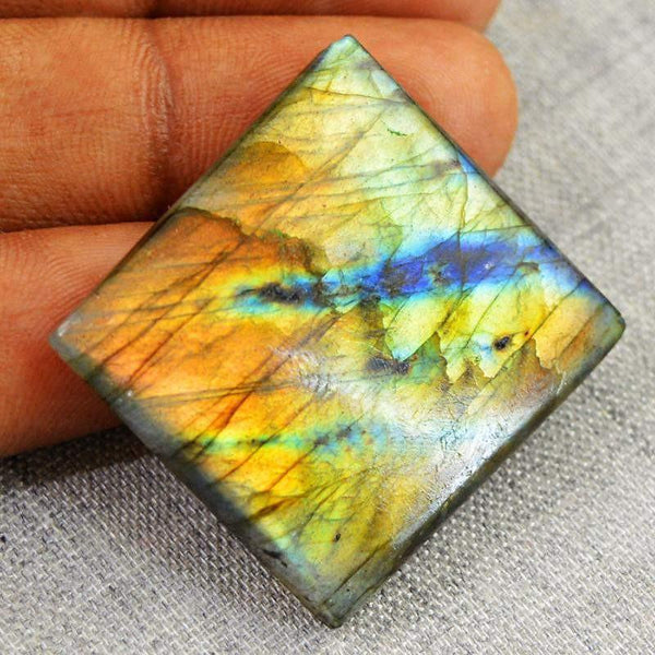 gemsmore:Natural Golden Flash Untreated Labradorite Gemstone