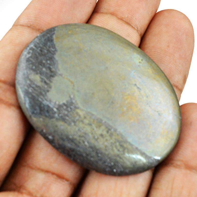 gemsmore:Natural Golden Hematite Gemstone - Oval Shape