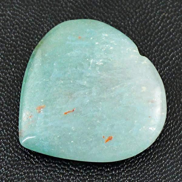 gemsmore:Natural Green Aquamarine Carved Heart Shape Gemstone