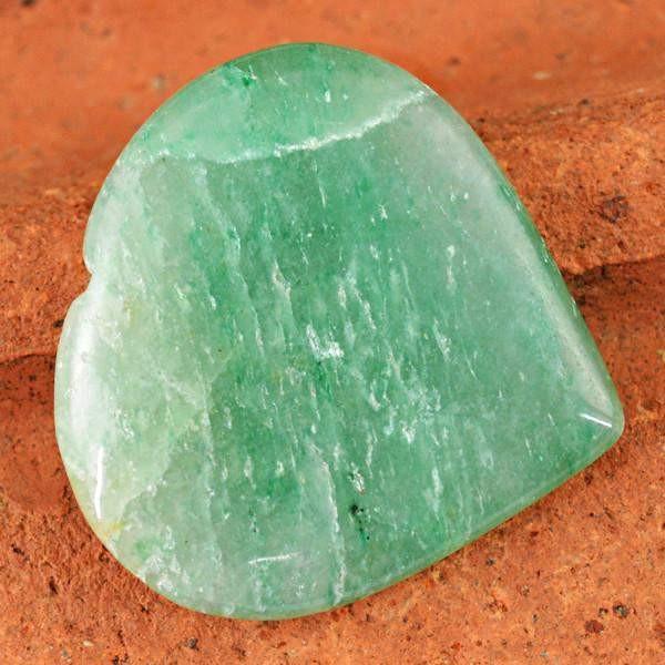 gemsmore:Natural Green Aquamarine Carved Untreated Gemstone